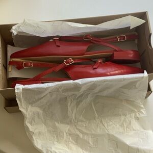 Dolce Vita Red Slingback Flats